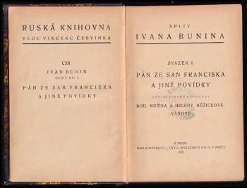 Ivan Aleksejevič Bunin: Pán ze San Franciska a jiné povídky