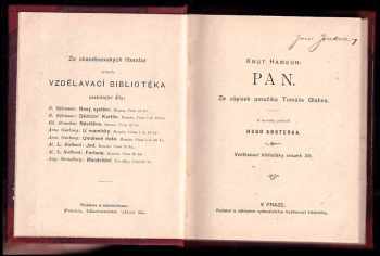 Knut Hamsun: Pan