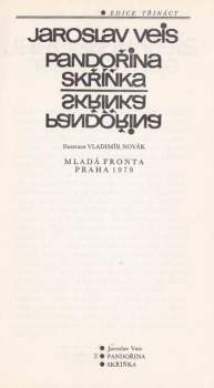 Jaroslav Veis: Pandořina skříňka
