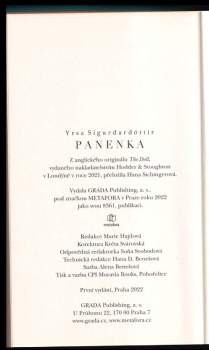 Yrsa Sigurðardóttir: Panenka