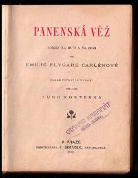 Emilie Flygare-Carlén: Panenská věž