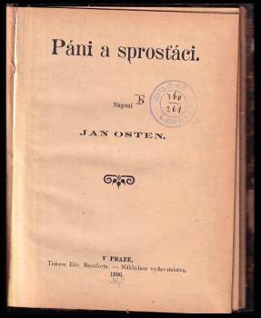 Jan Osten: Páni a sprosťáci