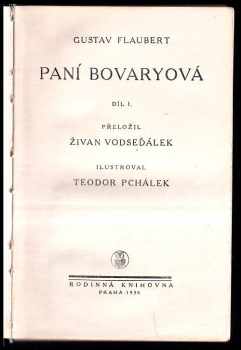 Gustave Flaubert: Paní Bovaryová