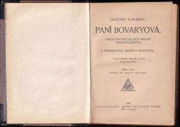 Gustave Flaubert: Paní Bovaryová