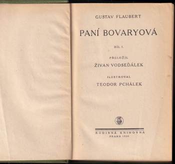 Gustave Flaubert: Paní Bovaryová