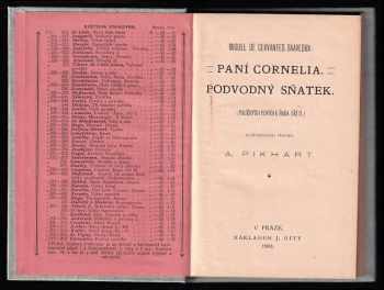 Miguel de Cervantes Saavedra: Paní Cornelia ; Podvodný sňatek