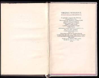 Virginia Woolf: Paní Dallowayová