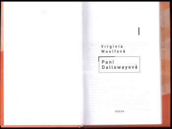 Virginia Woolf: Paní Dallowayová