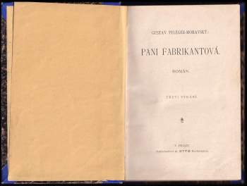Gustav Pfleger Moravský: Paní fabrikantová