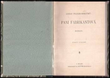 Gustav Pfleger Moravský: Paní fabrikantová