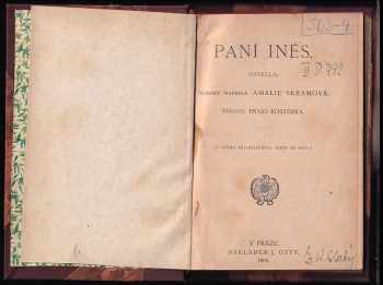 Bertha Amalie Skram: Paní Inés