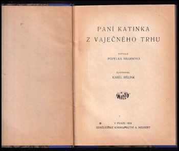 Popelka Biliánová: Paní Katinka z Vaječného trhu