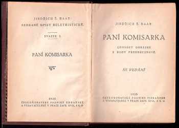 Jindřich Šimon Baar: Paní komisarka