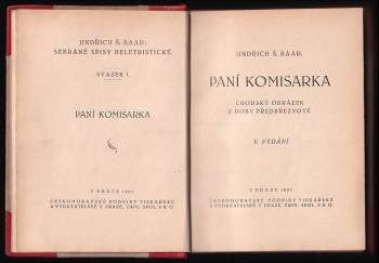 Jindřich Šimon Baar: Paní komisarka