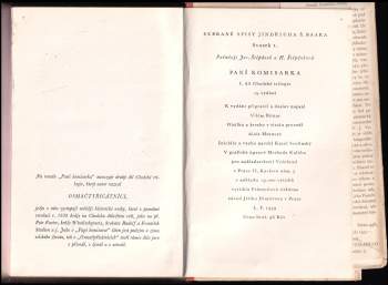 Jindřich Šimon Baar: Paní komisarka