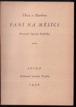 Thea von Harbou: Paní na měsíci