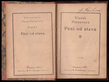 Vlasta Pittnerová: Páni od stavu