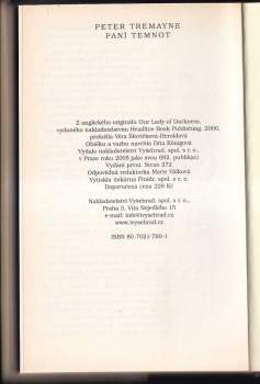 Peter Tremayne: Paní temnot