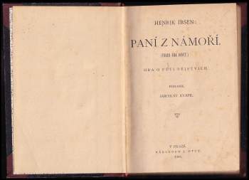 Henrik Ibsen: Paní z námoří