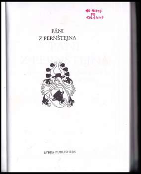 Petr Vorel: Páni z Pernštejna