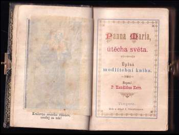 Candidus Kern: Panna Maria, útěcha světa