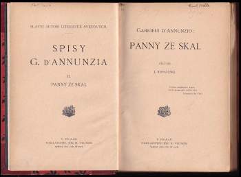 Gabriele <<d'>>Annunzio: Panny ze skal
