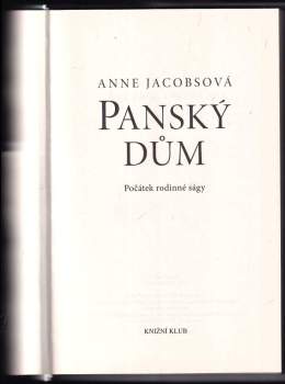 Anne Jacobs: Panský dům
