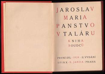 Jaroslav Maria: Panstvo v taláru