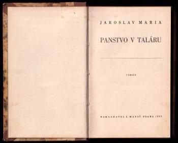 Jaroslav Maria: Panstvo v taláru