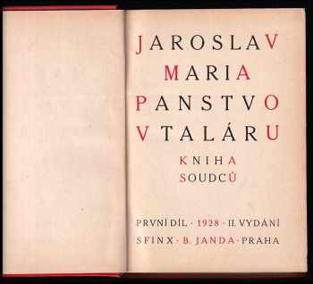 Jaroslav Maria: Panstvo v taláru