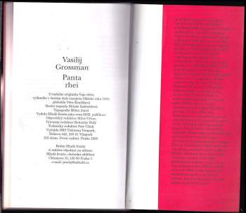 Vasilij Grossman: Panta rhei