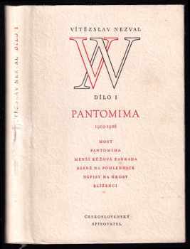 Vítězslav Nezval: Pantomima, 1919-1926