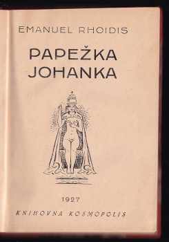 Emanuel Rhoidis: Papežka Johanka