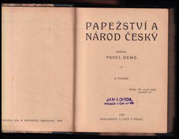 Pavel Nemo: Papežství a národ český