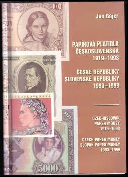 Papírová platidla Československa 1919-1993, České republiky, Slovenské republiky 1993-1999