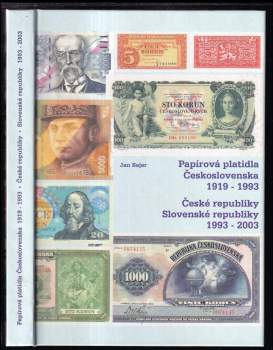 Jan Bajer: Papírová platidla Československa 1919-1993, České republiky, Slovenské republiky 1993-2003