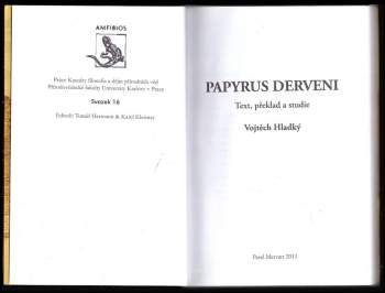 Vojtěch Hladký: Papyrus Derveni