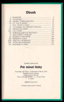 Lenka Lanczová: Pár minut lásky