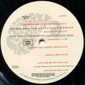 Prince And The Revolution: Parade