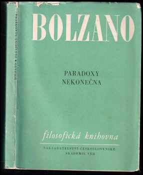 Bernard Bolzano: Paradoxy nekonečna