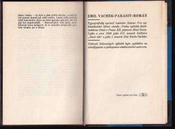 Emil Vachek: Parasit
