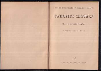 Otto Jírovec: Parasiti člověka