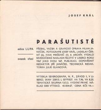 Josef Král: Parašutisté