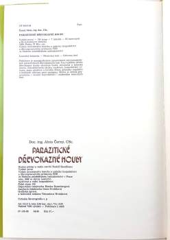 Alois Černý: Parazitické dřevokazné houby