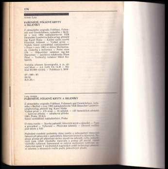 Armin Lutz: Pařeniště, fóliové kryty a skleníky