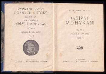 Alexandre Dumas: Pařížští Mohykáni