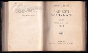 Alexandre Dumas: Pařížští Mohykáni