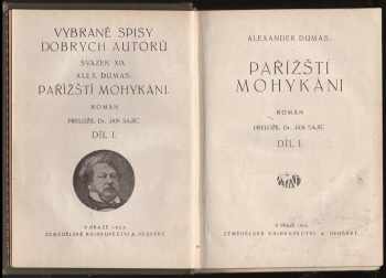 Alexandre Dumas: Pařížští mohykáni