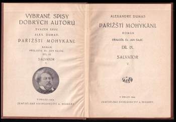 Alexandre Dumas: Pařížští Mohykáni