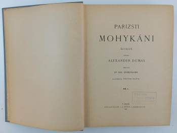 Alexandre Dumas: Pařížští mohykáni